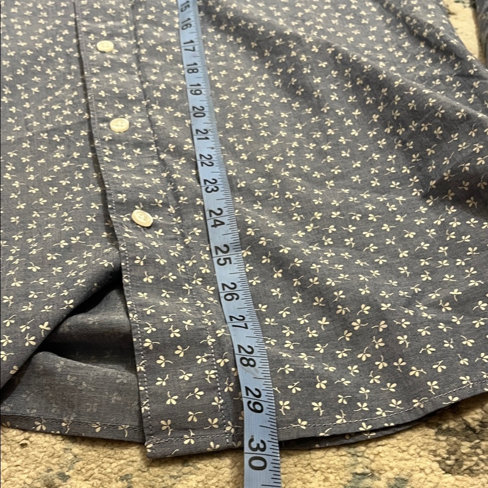 Grayers Dark Blue Patterned Button Down Shirt - image 7